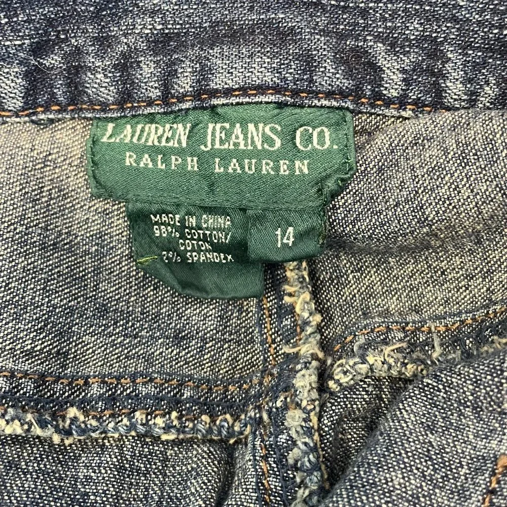 Ralph Lauren Jeans Co Women's Medium Wash Embroidered Boot Cut Jean - Picture 5 of 5